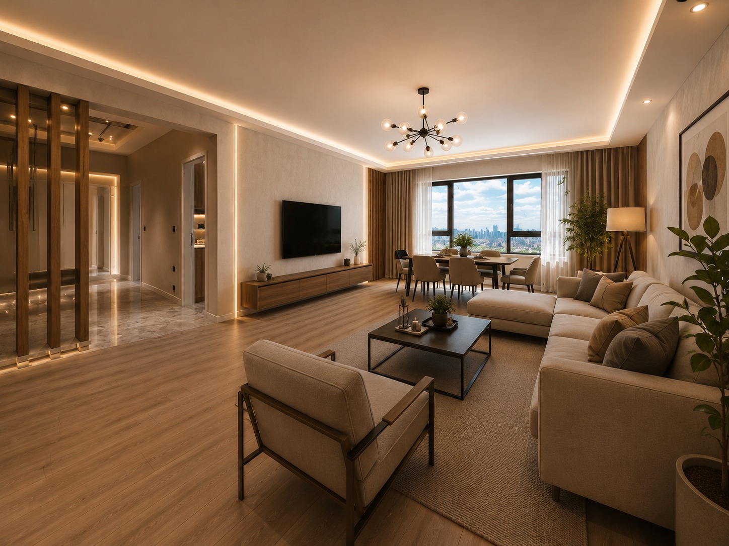 Eroğlu Tower 3+1 Oturma Odası
