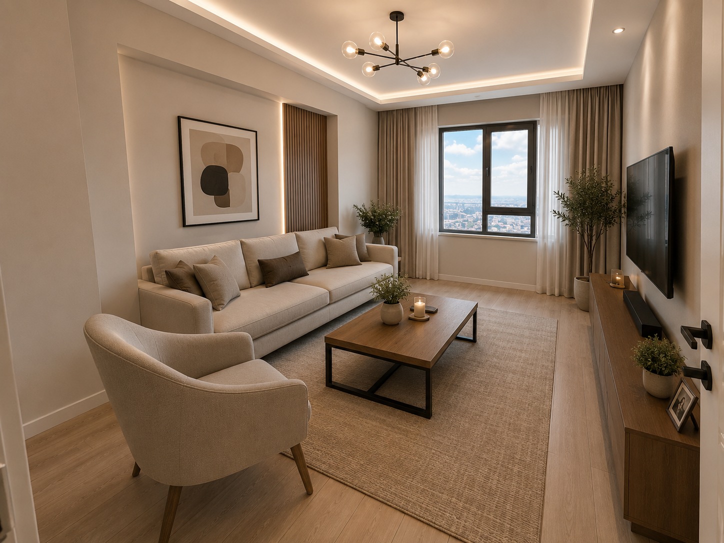 Eroğlu Tower 3+1 Aile Oturma Odası