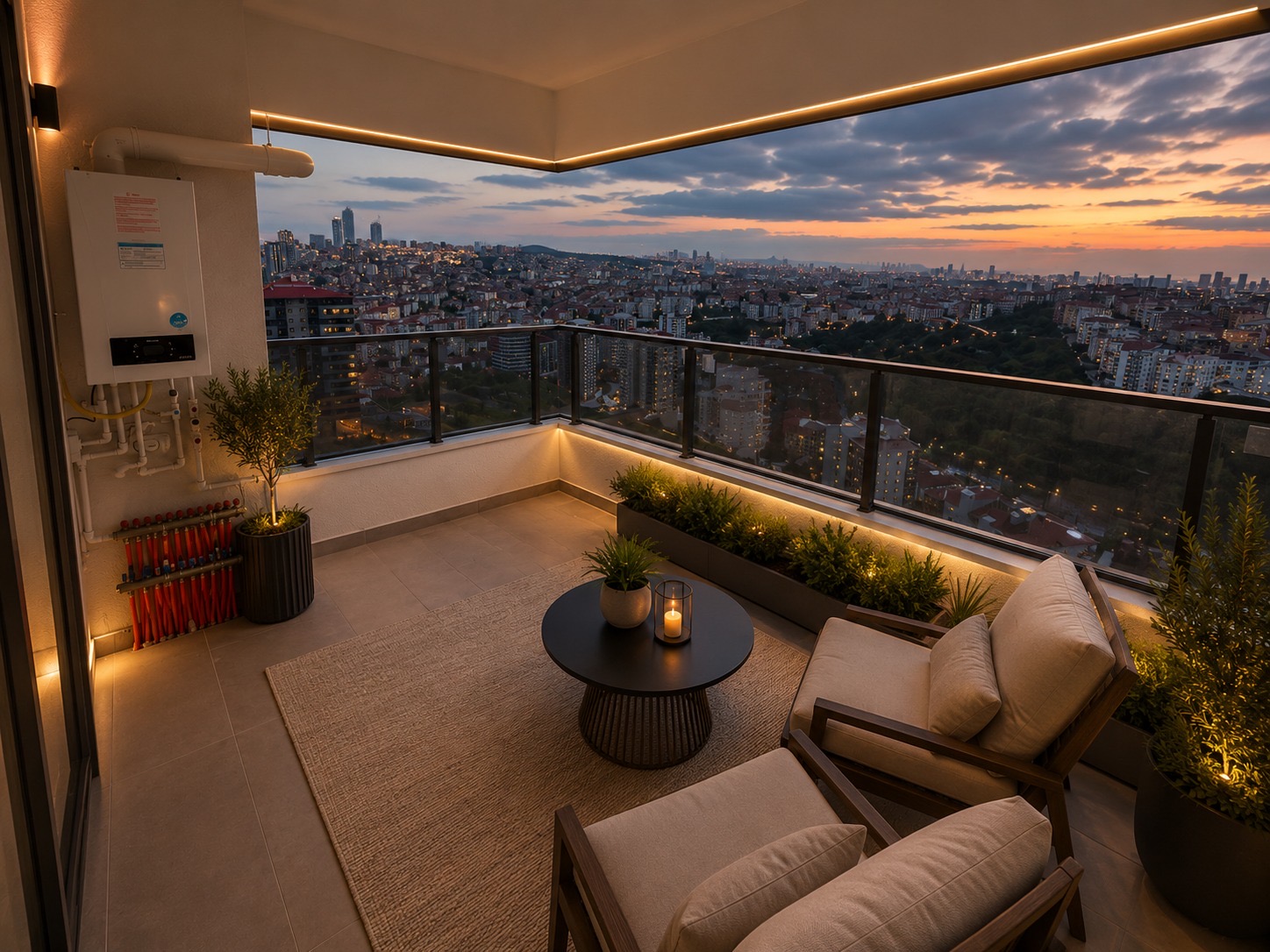 Eroğlu Tower 4+1 Balkon Manzara