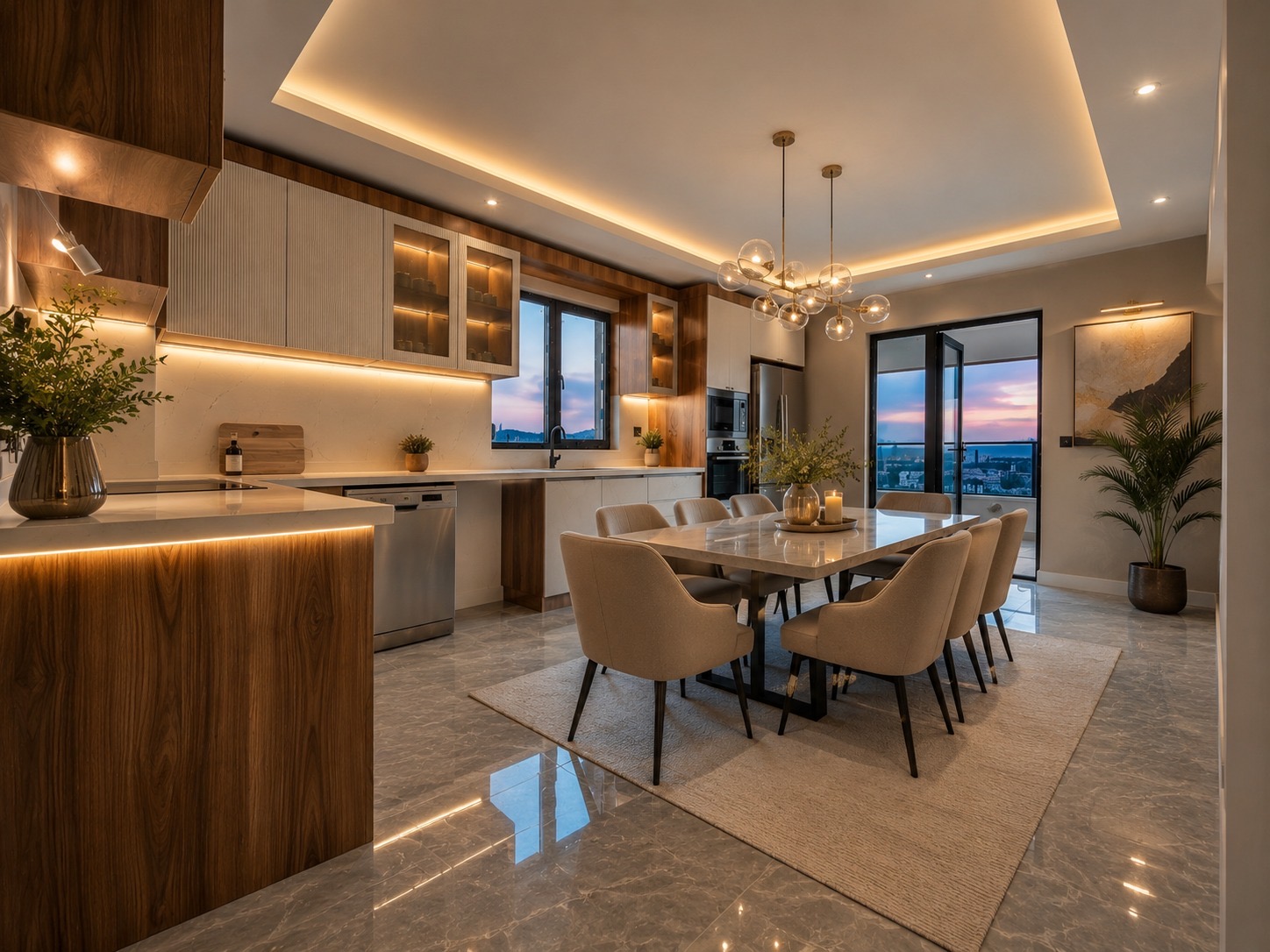 Eroğlu Tower 4+1 Mutfak ve Yemek